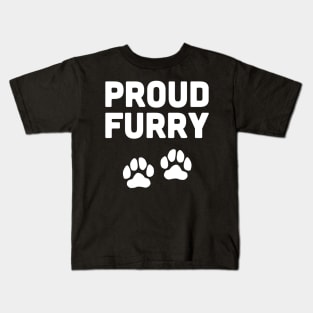 Proud Furry And Paw Prints Kids T-Shirt